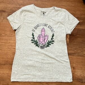 Of Quartz I Love Geology tee